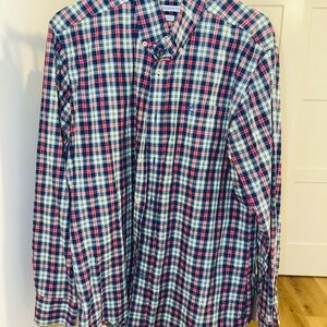 Vineyard Vines Men's Plaid Shirt Button Down SIZE M